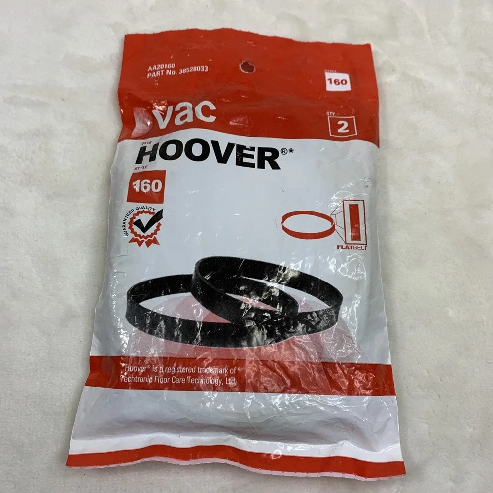 Hoover Windtunnel Vacuum Cleaner Belts 38528033 2-Pack Style 160 Genuine Open‎